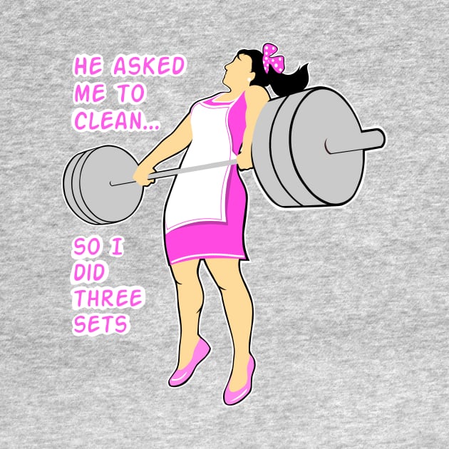 barbell girl, girls who lift weights, strong girls, gym girl by TimAddisonArt